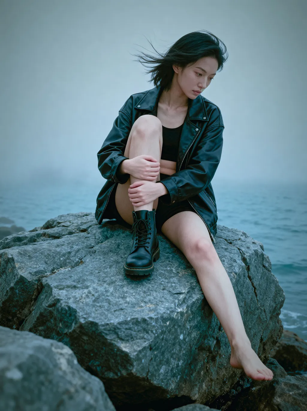 风，岩石，和海